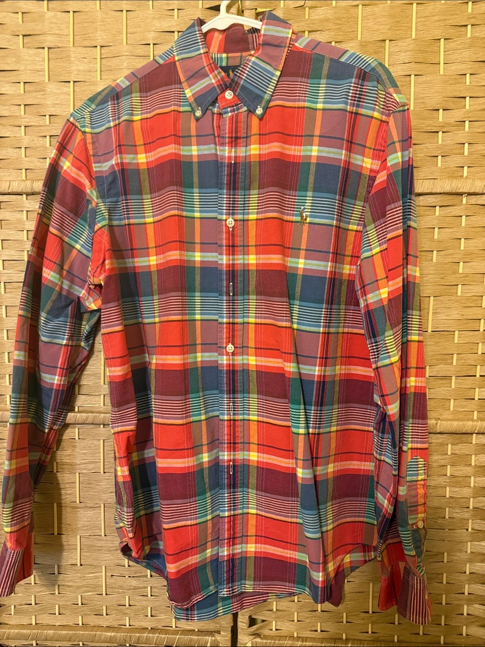 Ralph Lauren Red & Blue Plaid Button-Down Shirt